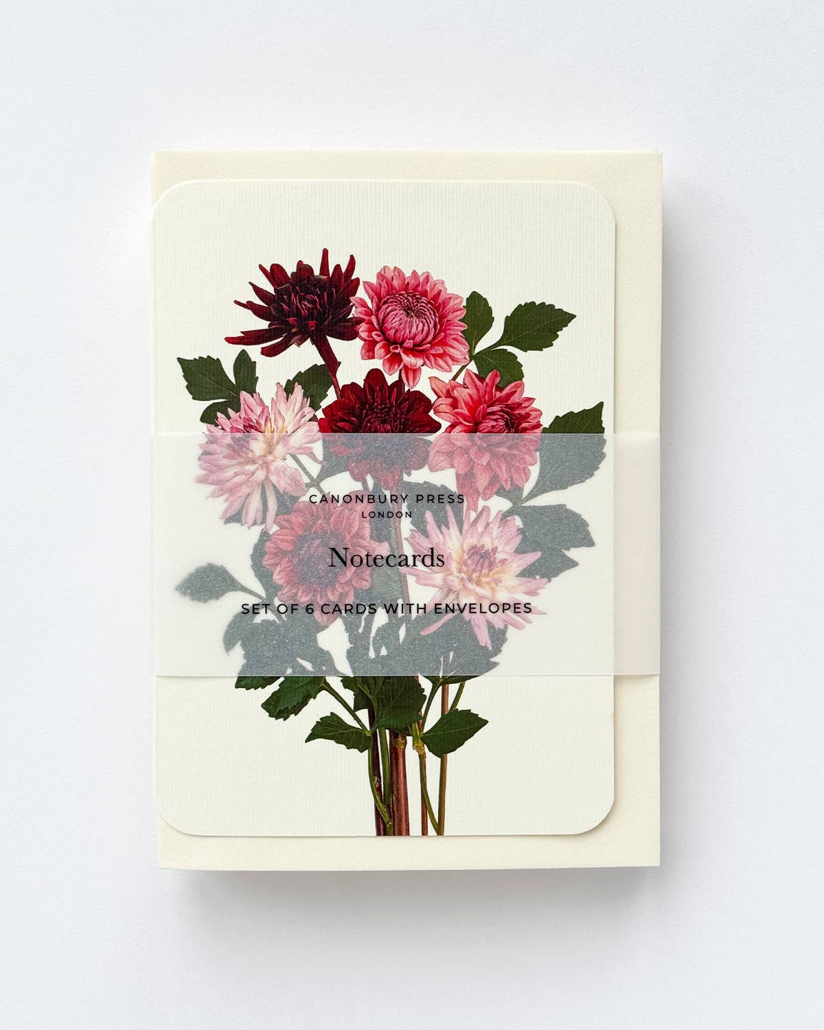 Garden Dahlias Greeting Card: Individual