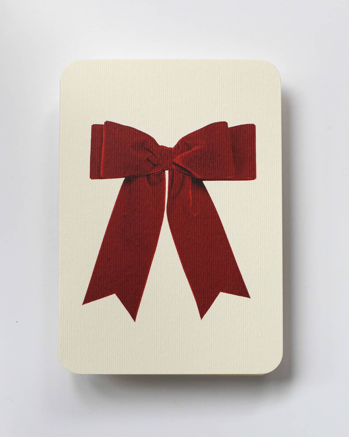 Red Velvet Bow Greeting Card