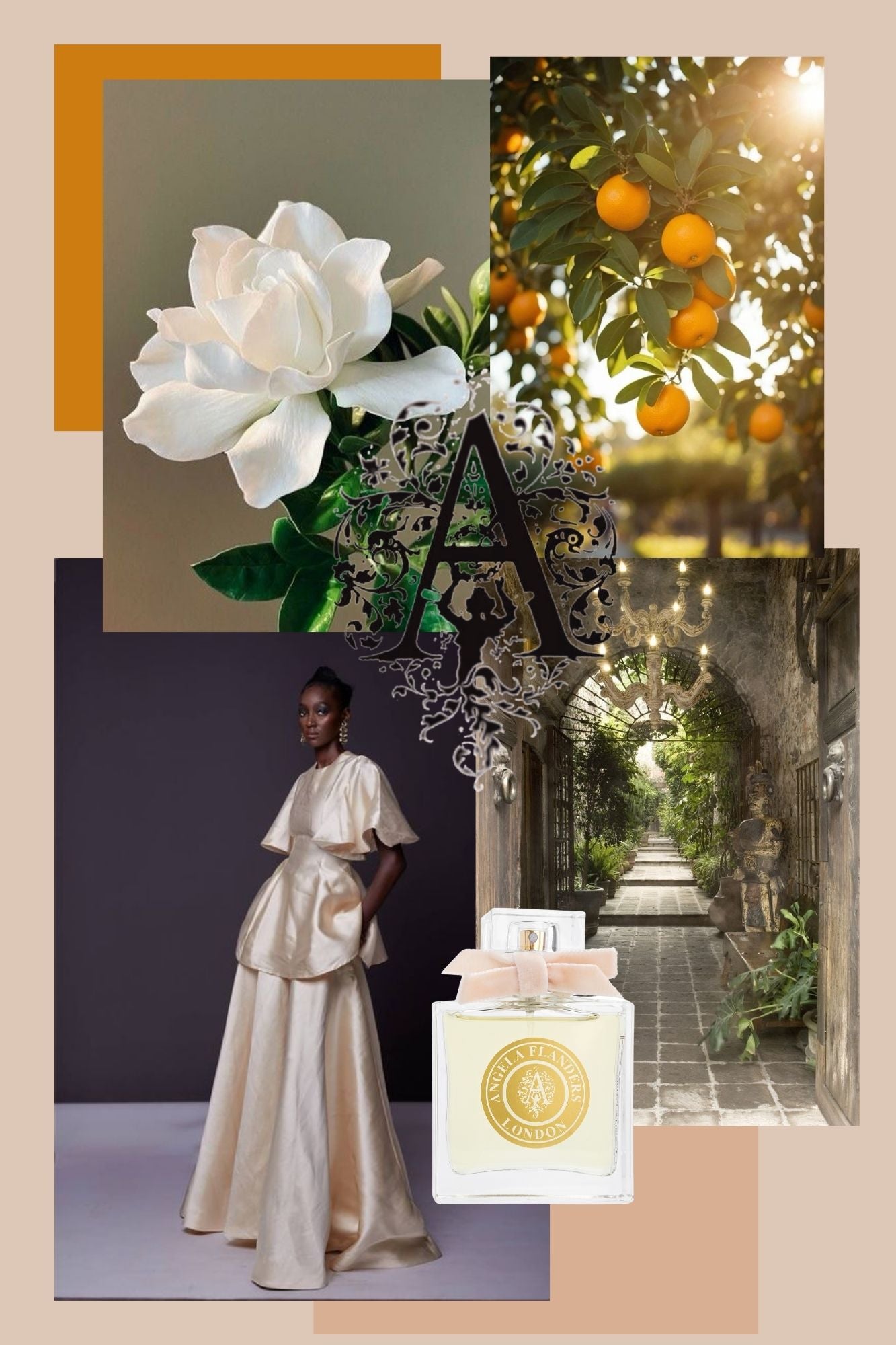 Angela Flanders Shantung Dream Eau de Parfum Moodboard